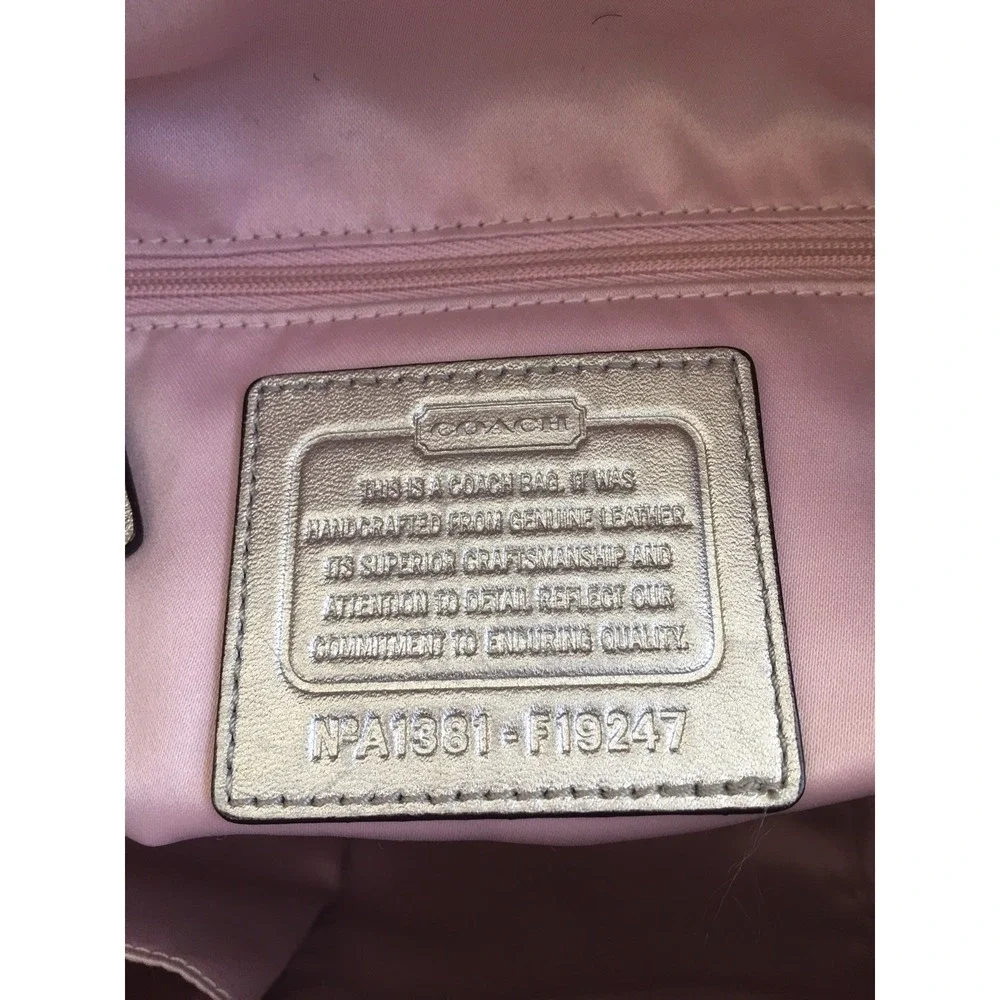 COACH‎ ASHLEY IVORY/CREAM LEATHER CONVERTIBLE TRAVEL SATCHEL TOTE BAG F19247